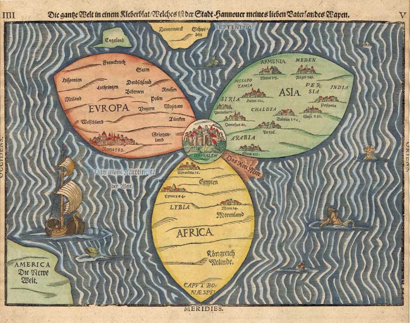The Three Continents of the Ancient World 1581